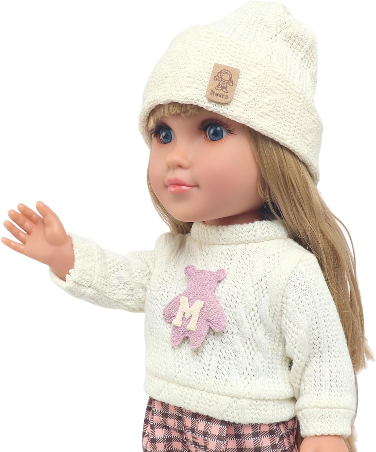18INDC Conjunto de muñeca de 18 pulgadas con trajes de muñeca, part...