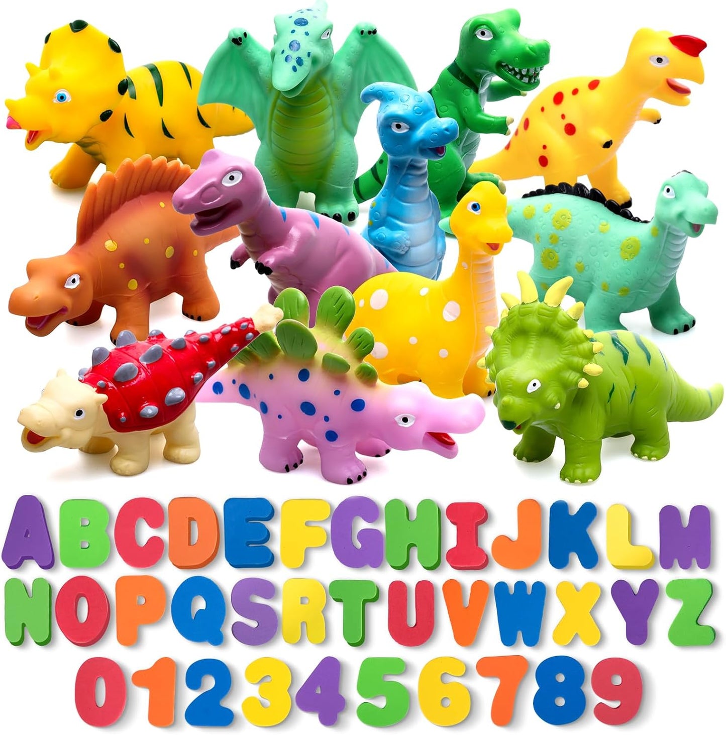 Hely Cancy - Juguetes de dinosaurio para el baño sin molde