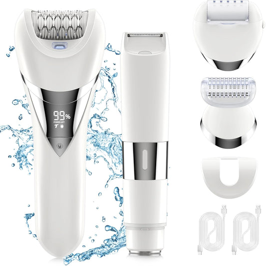 Depiladora eléctrica de bikini para mujer, depilación 5 en 1 para c...