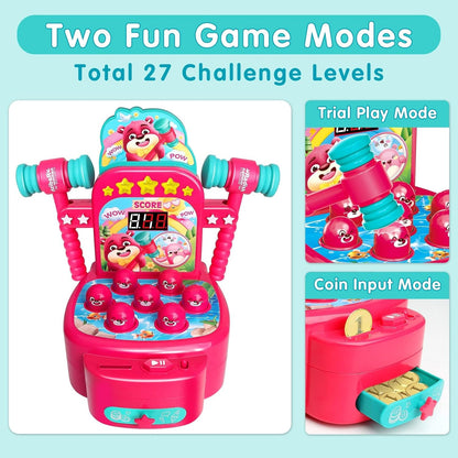 Yerloa Juego Whack para niños pequeños de 2, 3, 4, 5 años, r