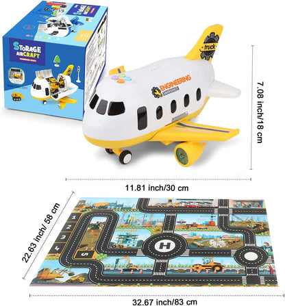 Dwi Dowellin Juguetes de avión de construcción, juego de juguetes d...