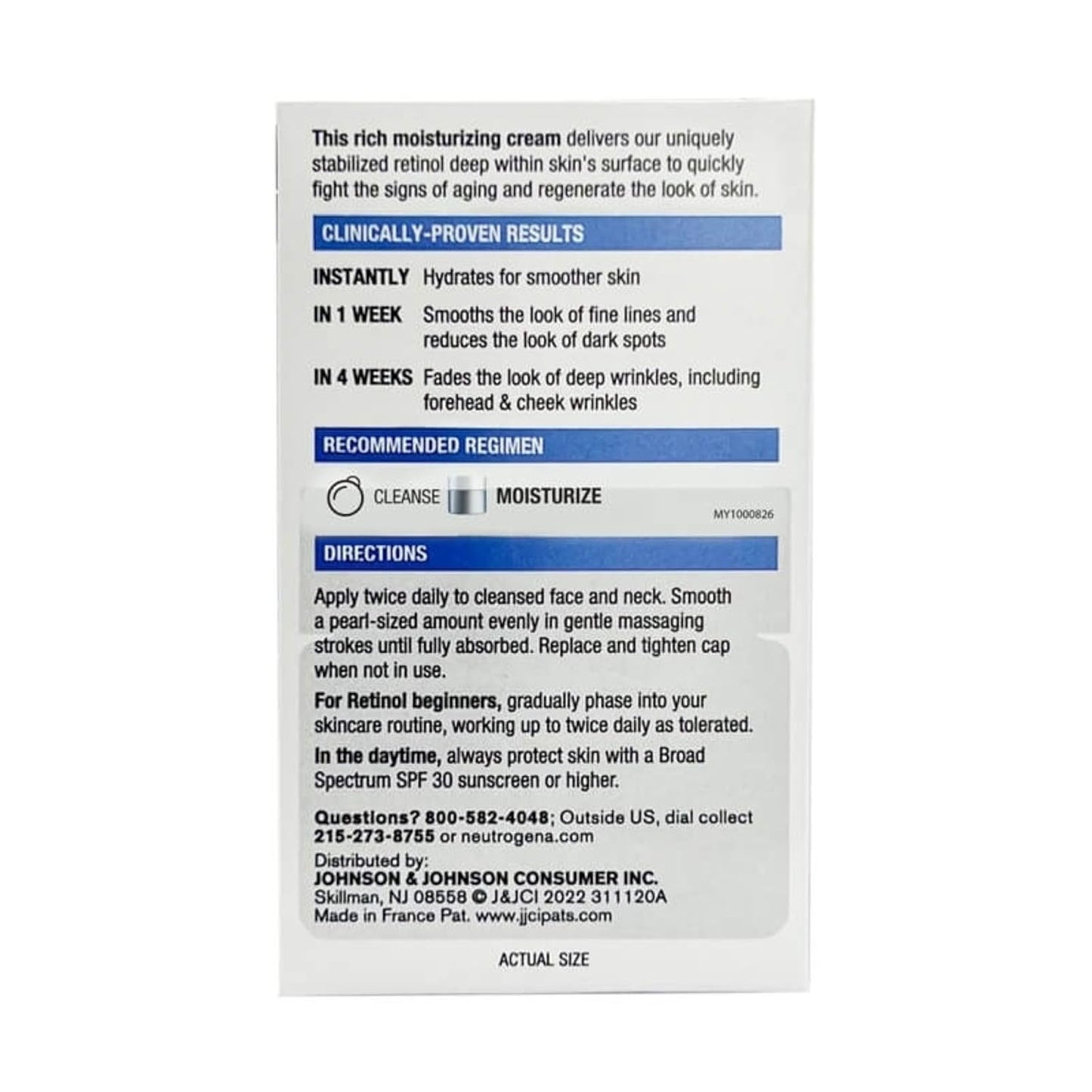 Neutrogena Rapid Wrinkle Repair - Crema facial regeneradora de reti...