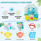Ryotagift Juguetes de dinosaurios musicales bilingües para bebés, a...
