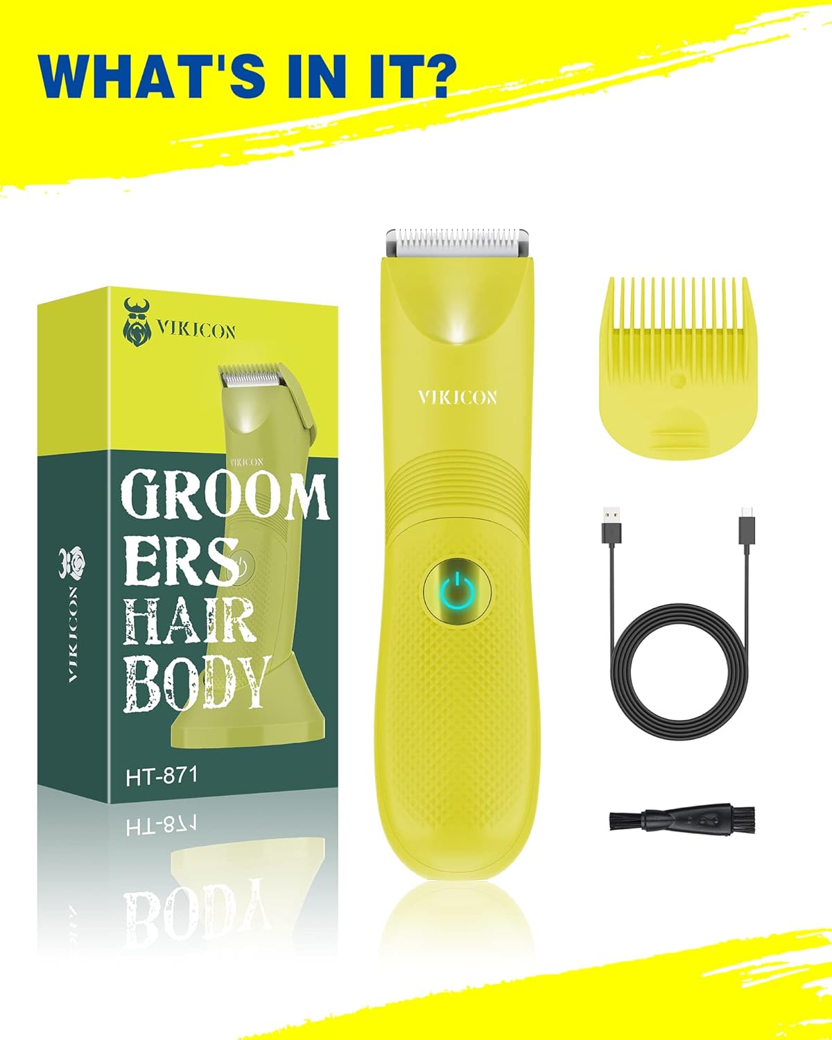 VIKICON Recortadora de Cabello Unisex - Recortadora Eléctrica Inalá...