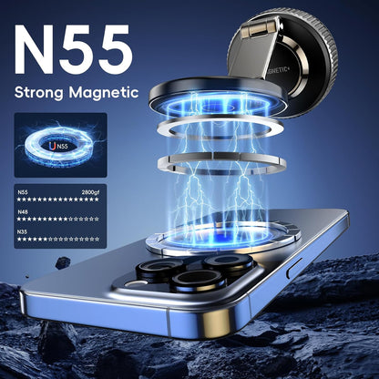 Soporte Magnético para Teléfono de Coche 2026 Modelo Resistente Ajustable 360° Succión al Vacío Soporte de Teléfono Magsafe para Coche Soportes de Teléfono Celular para tu Coche para iPhone 16 Pro Max
