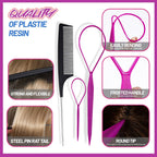 Teenitor Lazos elásticos para el cabello, accesorios para el cabello para niñas, coloridas bandas elásticas para el cabello para bebé, bandas de goma para el cabello con pinzas para el cabello
