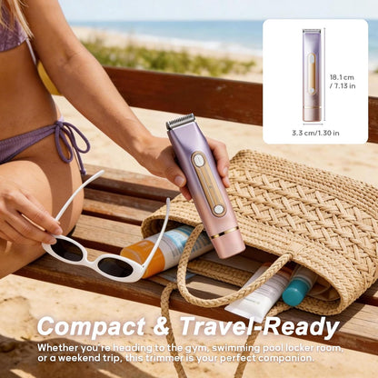 Recortadora de bikini para mujer, maquinilla de afeitar eléctrica d...
