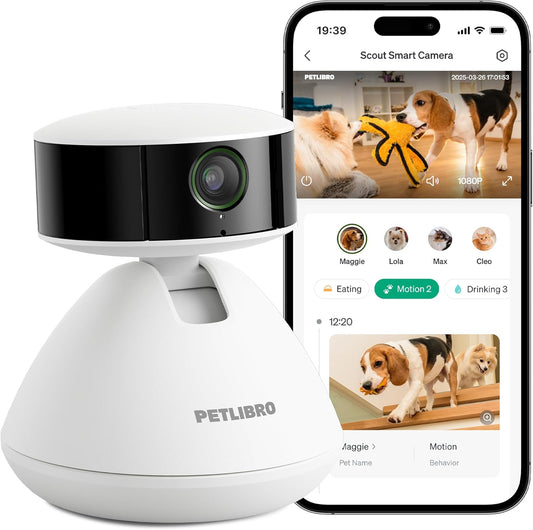 PETLIBRO AI Cámara para mascotas con aplicación de teléfono para in...