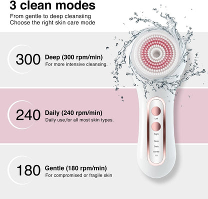 UMICKOO Exfoliante facial, cepillo de limpieza facial recargable co...