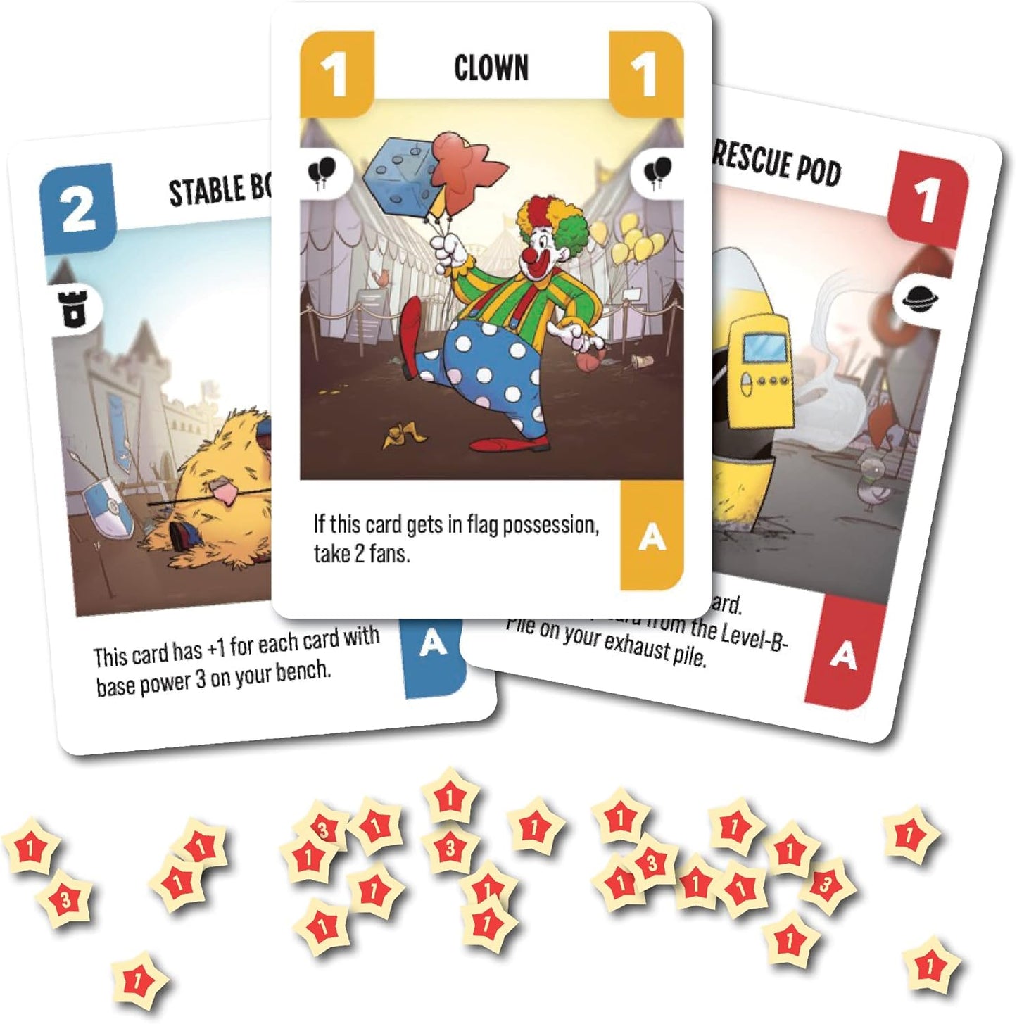 Juego de cartas Asmodee Challengers - ¡Reúne el equipo de tus sueños y captura la bandera! Juego de estrategia de gestión de mazos, divertido juego familiar para niños y adultos, a partir de 10 años