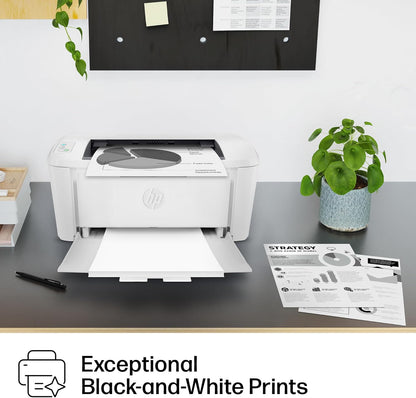 Impresora inalámbrica en blanco y negro HP LaserJet M110w, impresión, velocidades rápidas, configuración fácil, impresión móvil, ideal para equipos pequeños