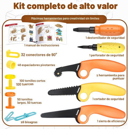 ZLemma Kit de construcción de cartón, juego de construcción para ni...
