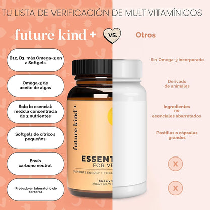 Future Kind Multivitamínico diario 3 en 1 \u2013 para energía, clar...