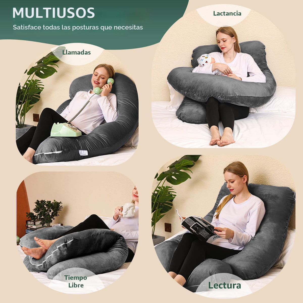Almohada de embarazo Chilling Home, almohadas de embarazo en forma...