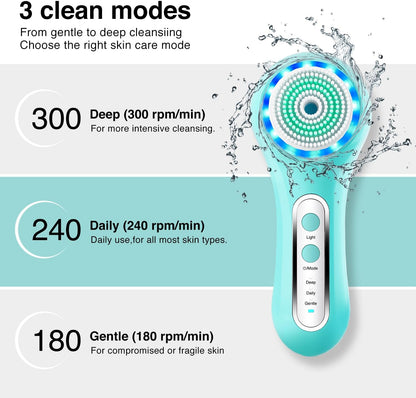 UMICKOO Exfoliante facial, cepillo de limpieza facial recargable co...