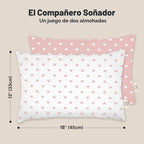 KeaBabies Paquete de 2 almohadas para niños pequeños de 2 a 5 años...