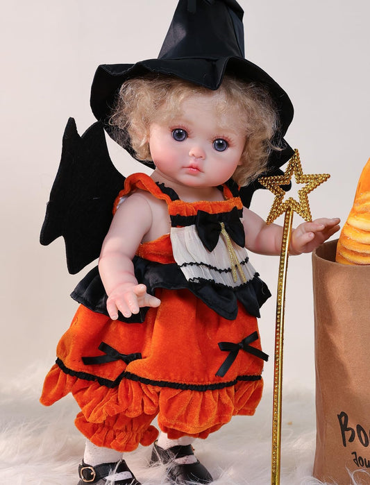 Cloveray Muñecas Reborn de Halloween para niños pequeños \u2013 Muñ...