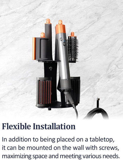 Nekuma Soporte para rizador compatible con Dyson Airwrap organizado...