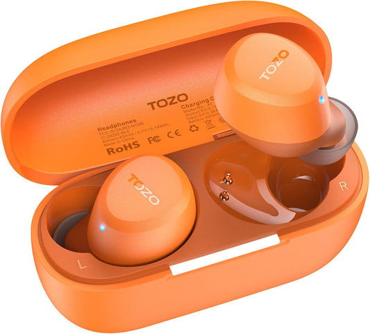 TOZO Auriculares inalámbricos A1 Bluetooth 5.3 de peso ligero en el...