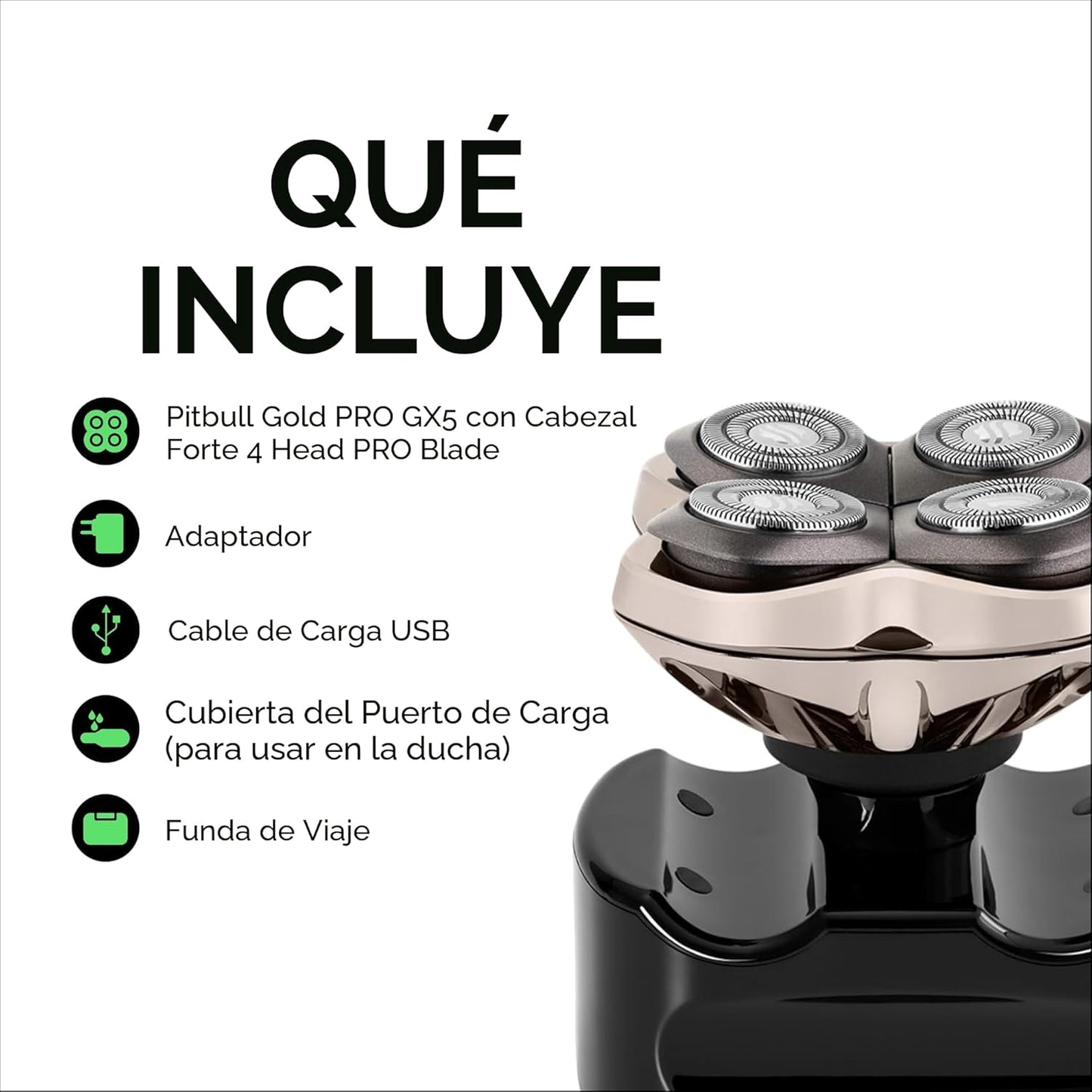 Skull Shaver - Pitbull Gold PRO GX5 Maquinilla de afeitar para cabe...