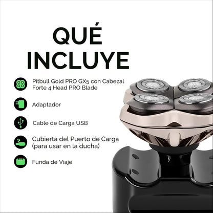 Skull Shaver - Pitbull Gold PRO GX5 Maquinilla de afeitar para cabe...