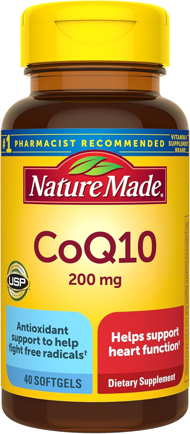 Nature Made CoQ10 200 mg, suplemento dietético para apoyo a la salu...