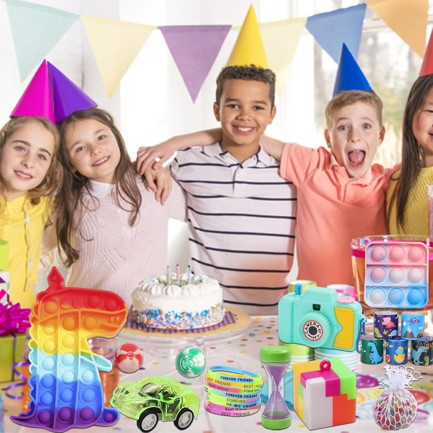 BILLFULL 1000 piezas de recuerdos de fiesta para niños, juguetes pa...
