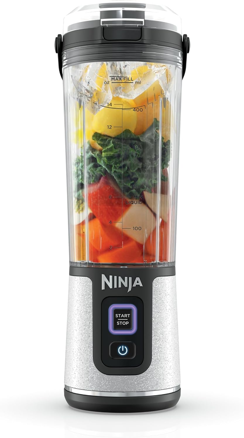 Ninja Blast Batidora portátil, inalámbrica, recipiente de 18 onzas...