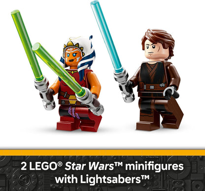 LEGO Star Wars: The Clone Wars Ahsoka's Jedi Interceptor Juguete de construcción de nave espacial – Juguete de Star Wars para niños y niñas, a partir de 8 años – Idea de regalo para cumpleaños – 75401