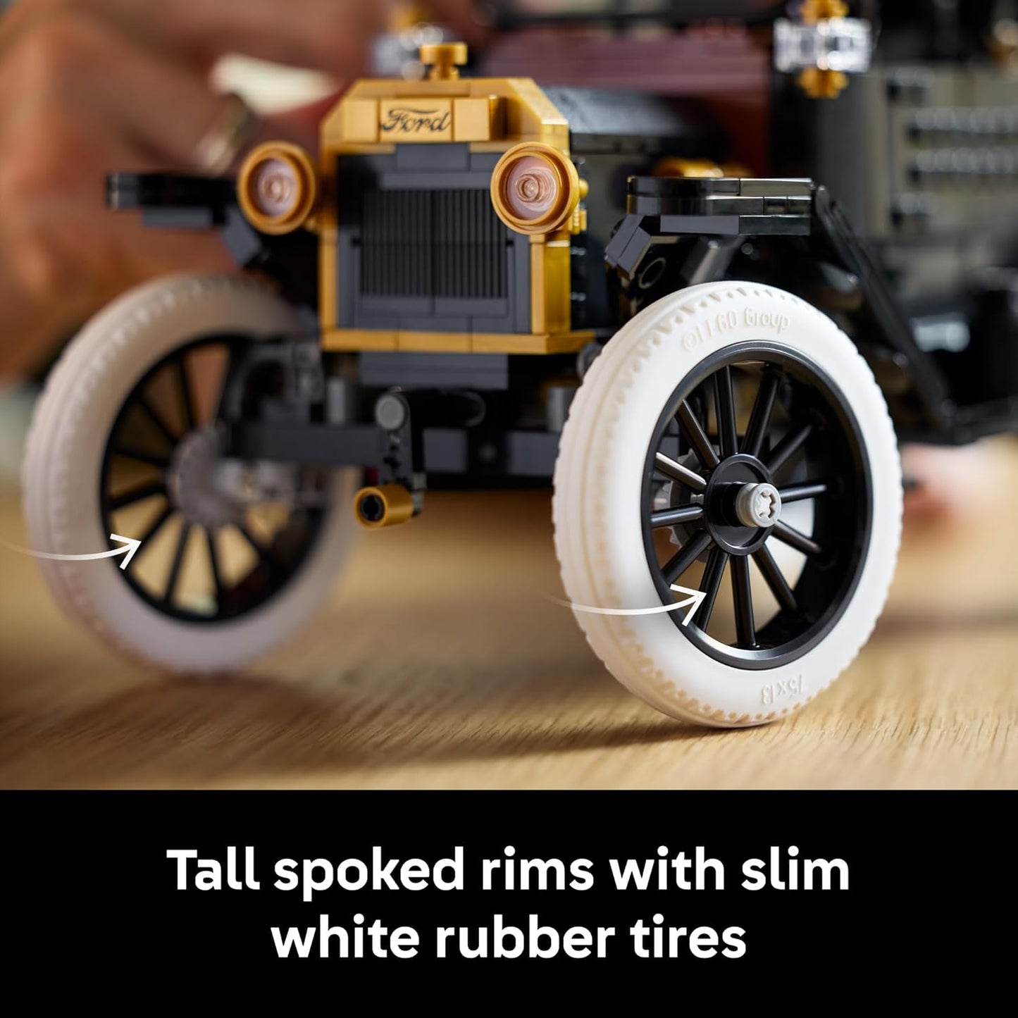 LEGO Icons Ford Model T Building Set for Adults - Collectible Kit with Detailed Features for Bedroom, Home Office, or Shelf Decor, Gift for Men, Women, & Car Fans Ages 18+ - 11376