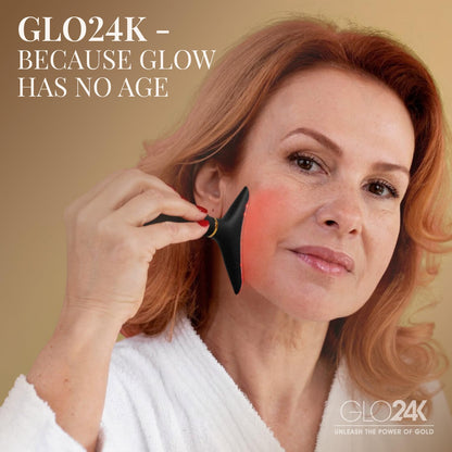 GLO24K Dispositivo de Belleza con Luz Roja para Cara y Cuello \u201...
