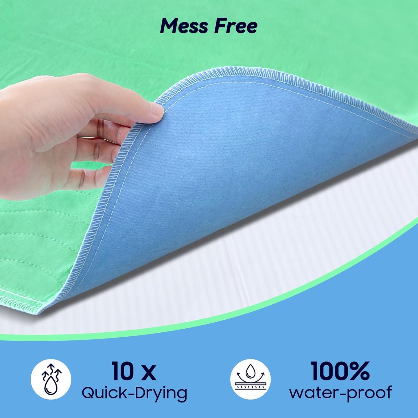 Paquete de 4 protectores lavables de absorción extra fuerte de 36&#...