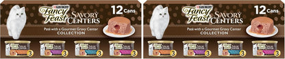 Fancy Feast Purina Savory Centers - Paquete variado de paté de comi...