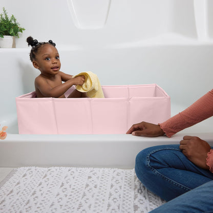 Ingenuity Tuckaway - Bañera plegable para niños pequeños, convierte...