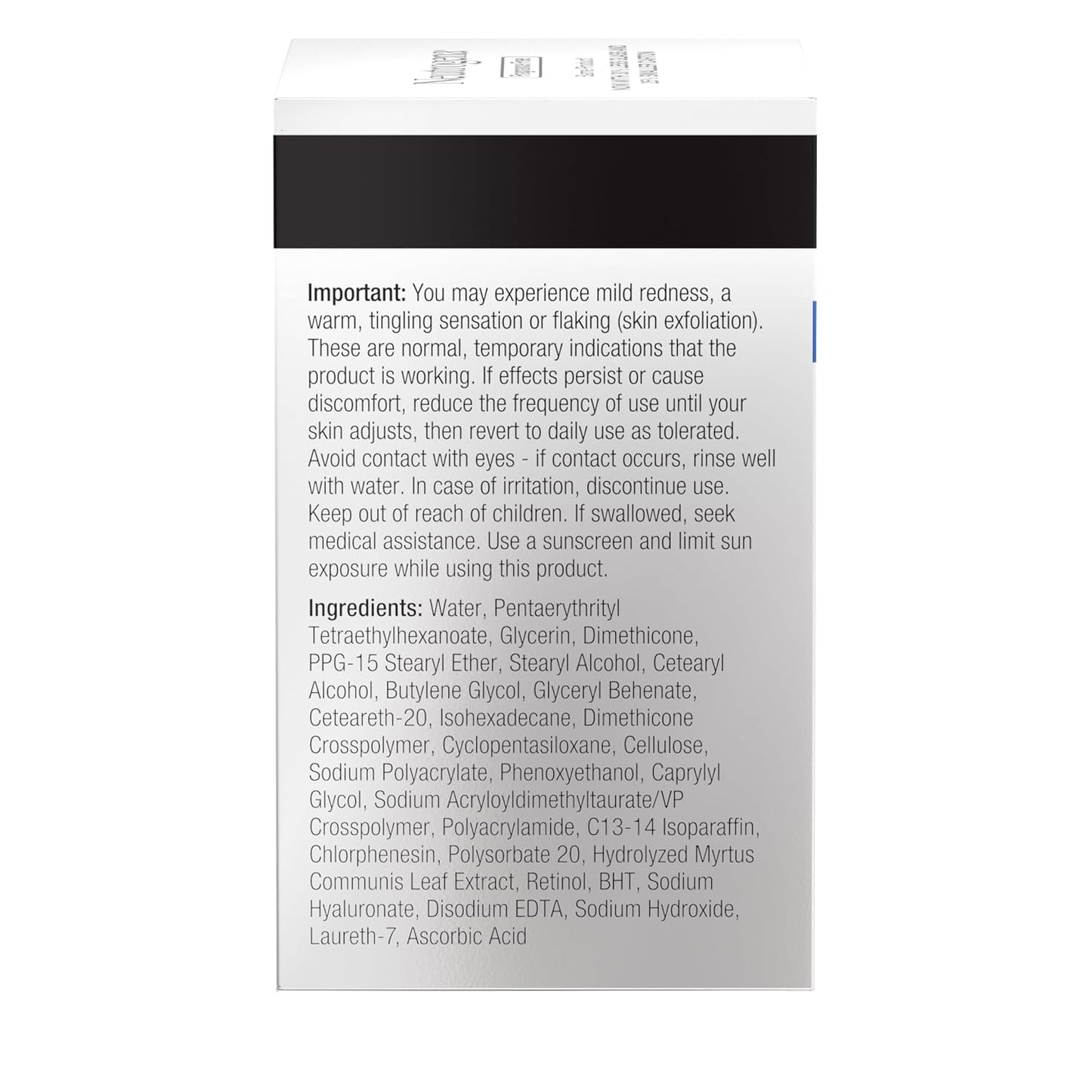 Neutrogena - Crema facial regeneradora de retinol y ácido hialurónico para reparación rápida de arrugas y crema hidratante para el cuello antiarrugas, con ácido hialurónico y retinol, 1.7 onzas