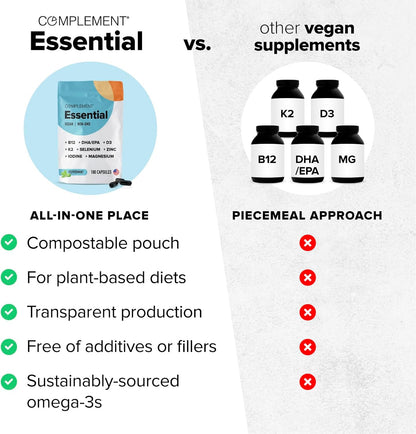 Complement Multivitamínico vegano esencial para hombres y mujeres (...