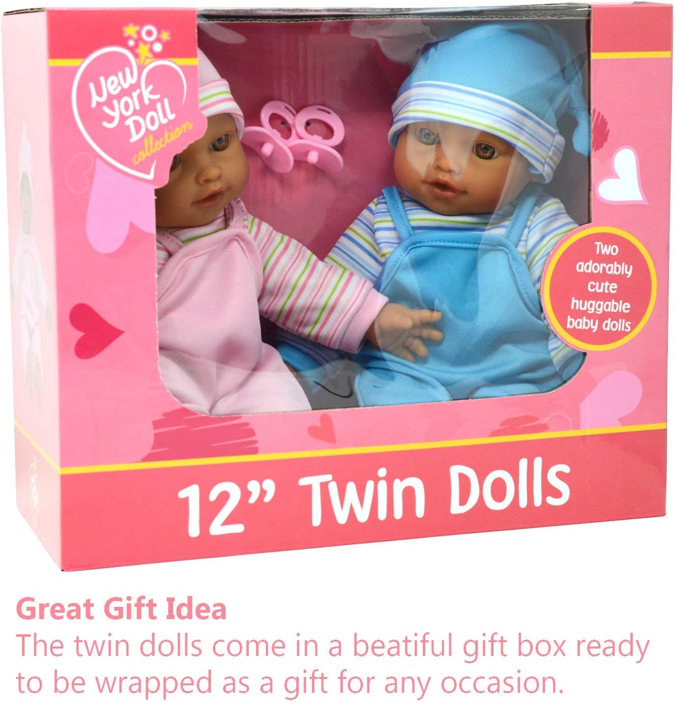 The New York Doll Collection Muñecas hispanas gemelas dulces de 12...