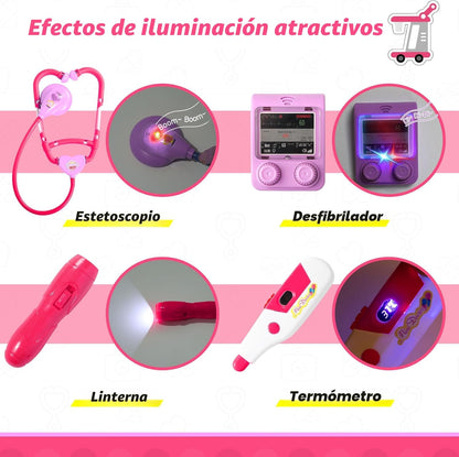 Liberry Kit de médico para niños pequeños de 2, 3, 4, 5, juego de s...