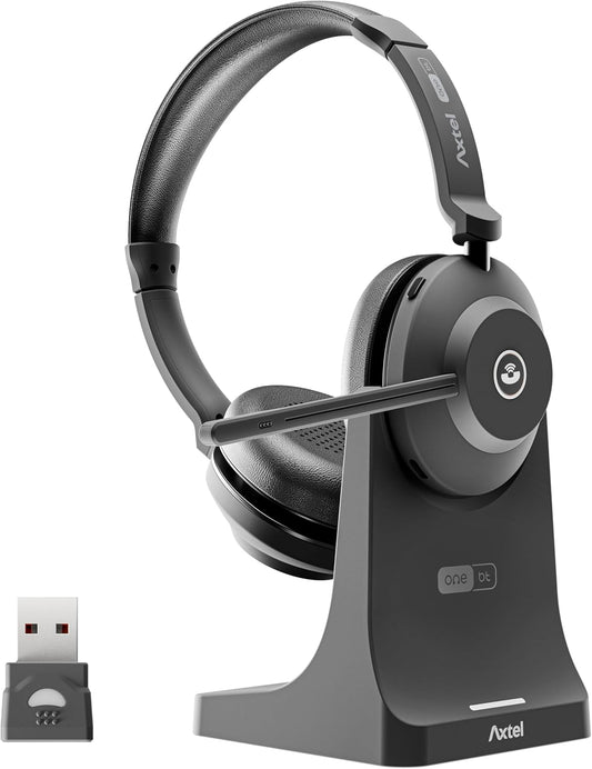 Axtel Un auricular inalámbrico estéreo BT - Bluetooth con adaptador...