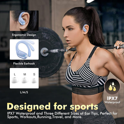 HAOYUYAN Auriculares inalámbricos, auriculares Bluetooth, auricular...
