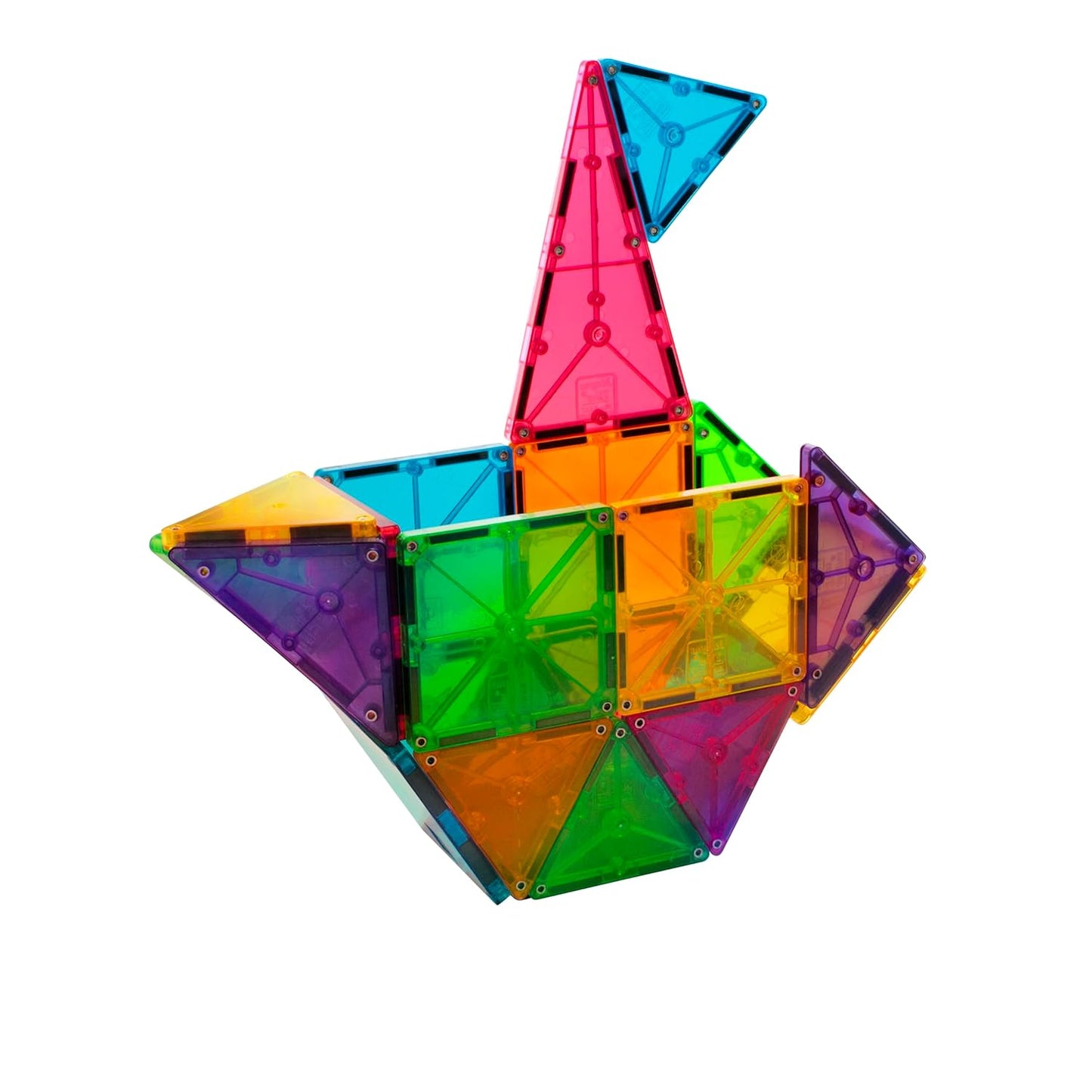 MAGNA-TILES Juego clásico de construcción magnética de 32 piezas, l...