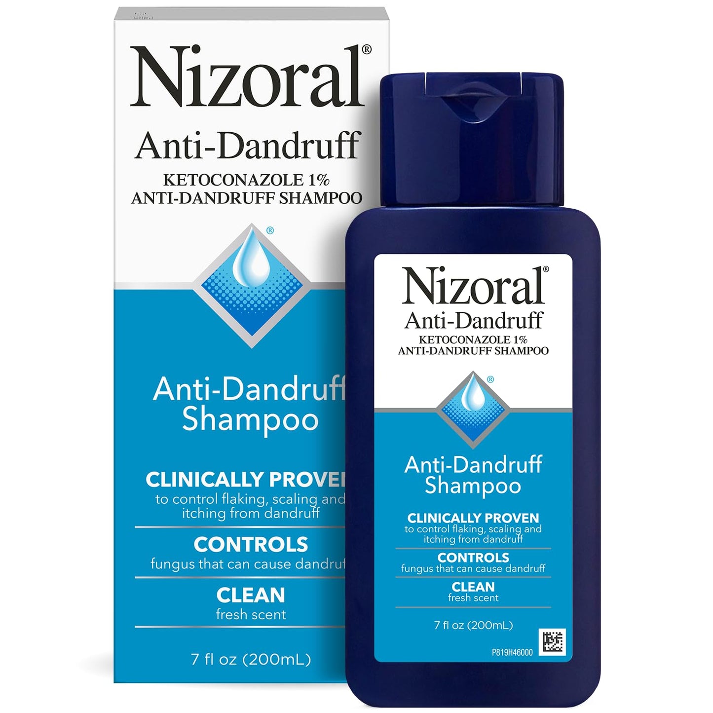 Nizoral - Champú anticaspa, básico, fresco, 7 onzas fluidas