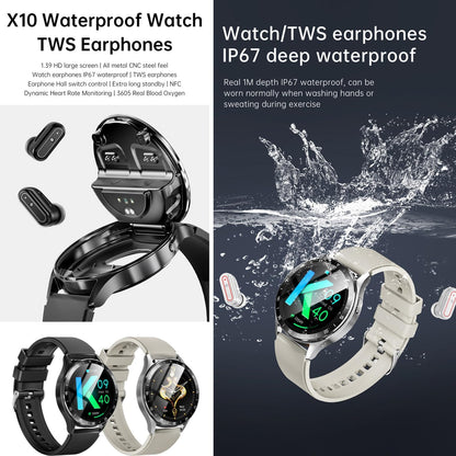 X10 - Reloj inteligente con auriculares para iPhone, teléfonos inte...