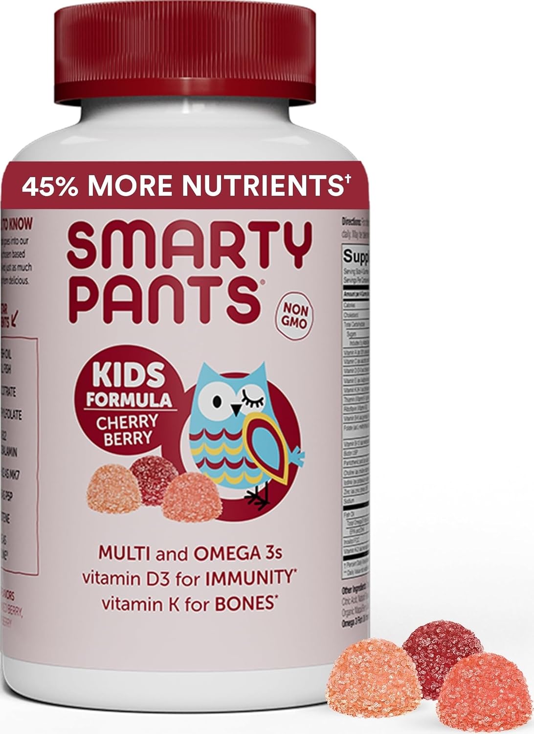 SmartyPants Gomitas multivitamínicas para niños: aceite de pescado...