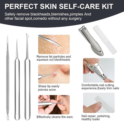 Meidaier Kit de herramientas de eliminación de puntos negros de ale...