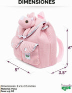Naturally KIDS - Mini mochila Triceratops rosa, regalo para niños 2...