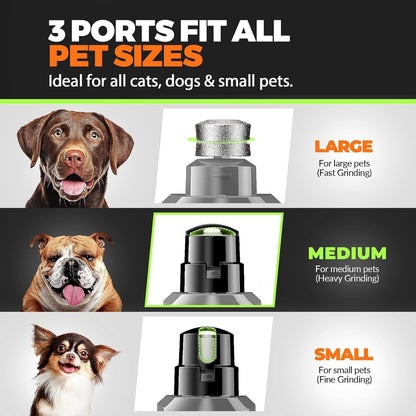 Molinillo de uñas para perros con 2 luces LED, potente, 2 velocidad...