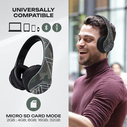 PowerLocus Auriculares Bluetooth sobre la oreja, auriculares inalám...