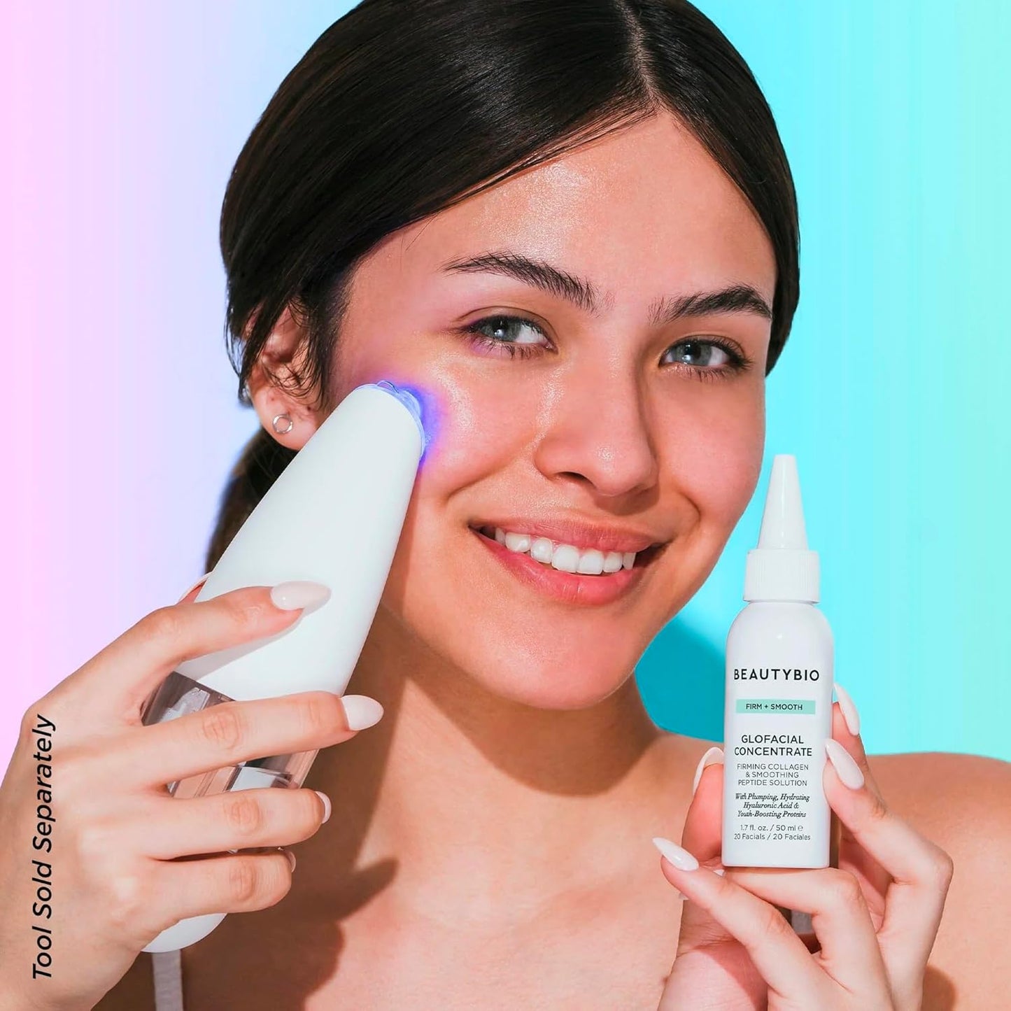 BeautyBio GLOfacial Hydro-Infusion Deep Pore Cleansing + Blue LED C...