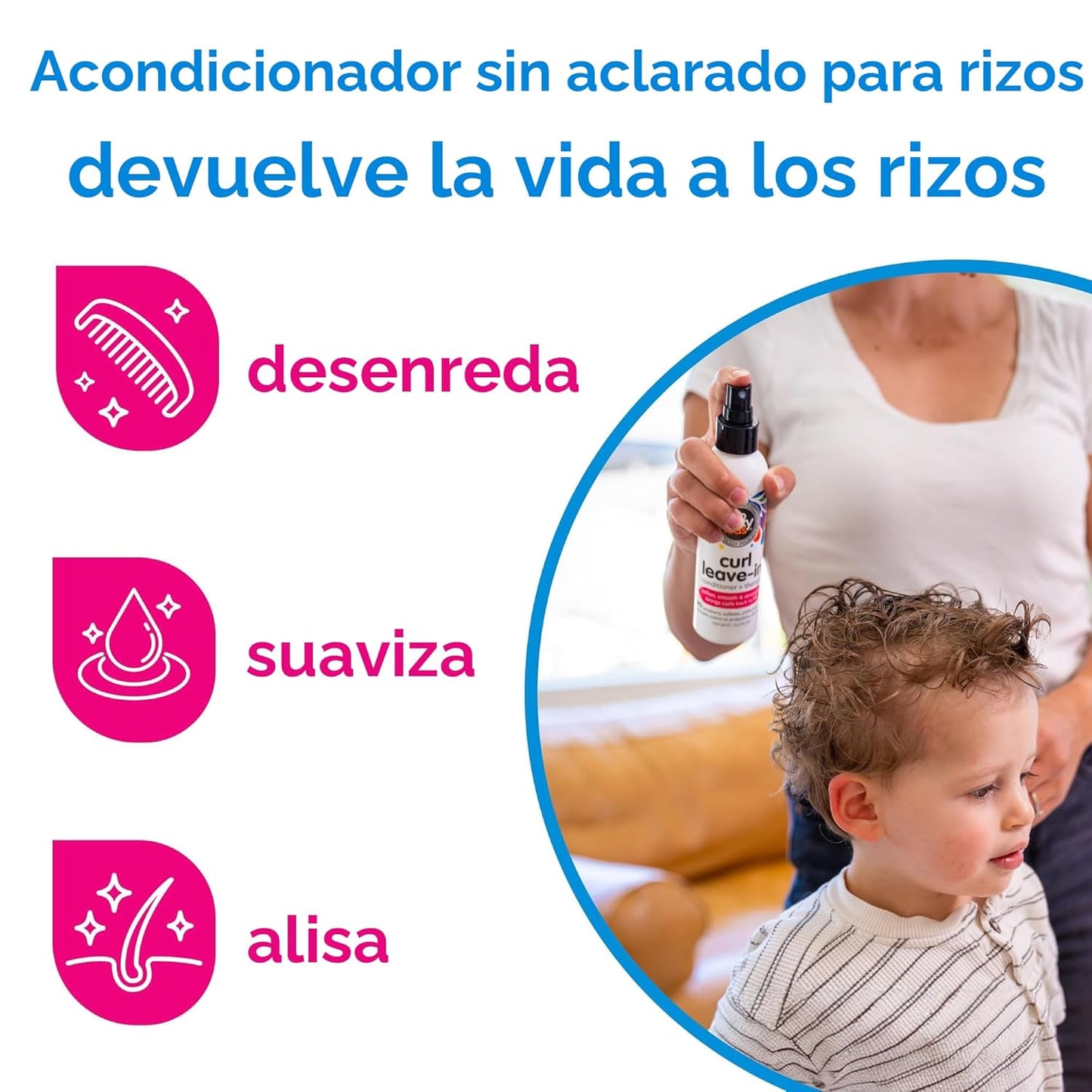 So Cozy Acondicionador sin enjuague en aerosol (8 onzas líquidas) d...